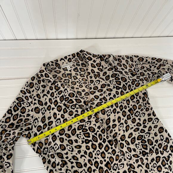 NWT & NWOT Dana Buchman Animal Print Blazer & V-Neck Tee Bundle OF 2 Size XL - Picture 4 of 10